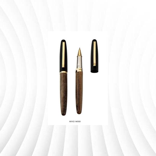 Engraved Wooden Finish metal pen